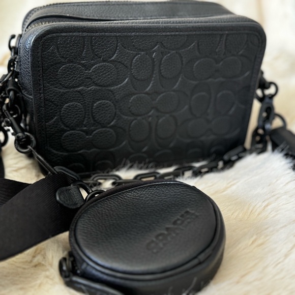 Coach Charter Crossbody With Hybrid Pouch In Signature Leather - BLACK - Picture 3 of 14